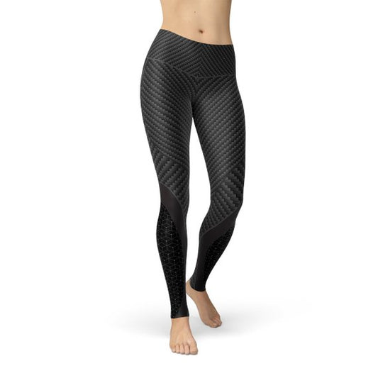 Womens Carbon Fiber Sports Leggings